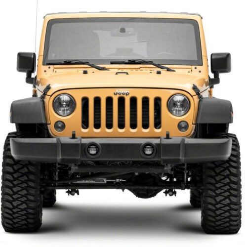 Raxiom for 2007-2018 Jeep Wrangler JK Axial Series 4-In LED Fog Lights- Clear - Image 3