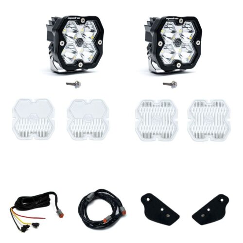 Baja Designs for 21-25 Ford Bronco (Incl. 22-25 Raptor) Squadron Sport 2.0 A-Pillar Kit UP (Spot) -Clear