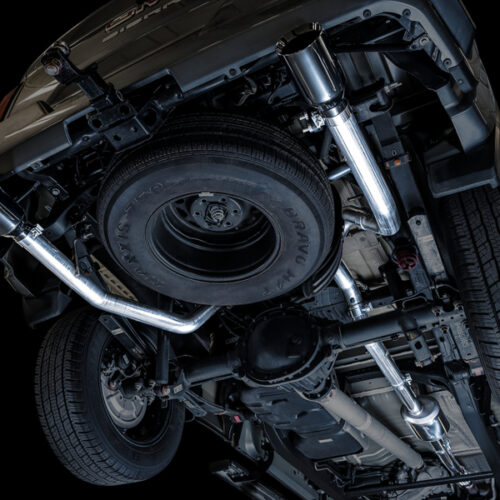 AWE Tuning 4th Gen GM 1500 5.3L 0FG Cat-Back Split Rear Exit (Flat Bumper) - Dual Diamond Tips - Image 8