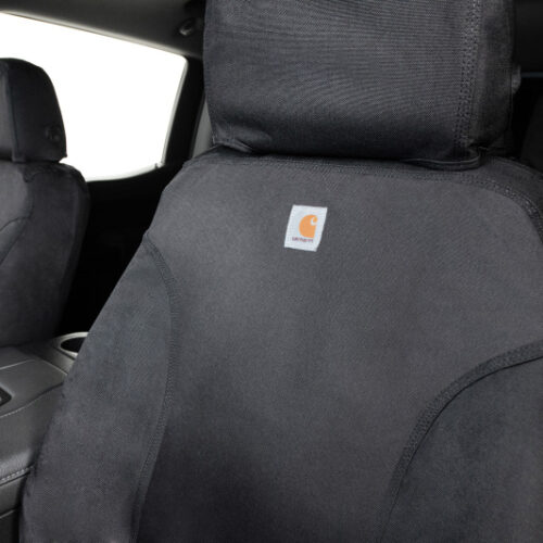 Covercraft 2024+ Ford Ranger SuperCrew Carhartt Super Dux SeatSaver Cust Front Row Seat Covers - Blk - Image 5