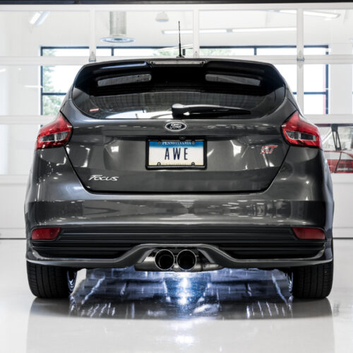 AWE Tuning Touring Edition Cat-Back Exhaust - Non-Resonated - Chrome Silver Tips for Ford Focus ST - Image 4