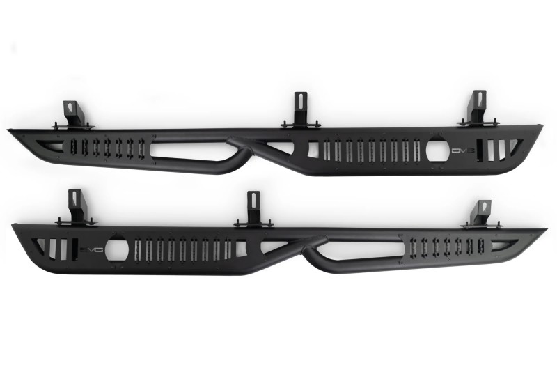 DV8 Offroad 07-18 Jeep Wrangler JK (4 Door Only) OE Plus Side Steps - Image 2