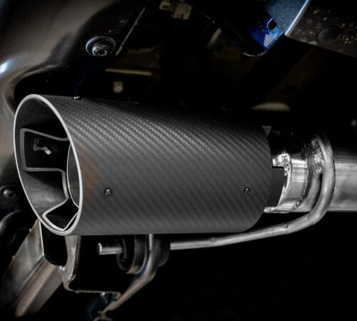 Borla 21-23 Ford Raptor 3in Tail Pipe Kit 4.5in Tip - Carbon Fiber Black Anodized - Image 3