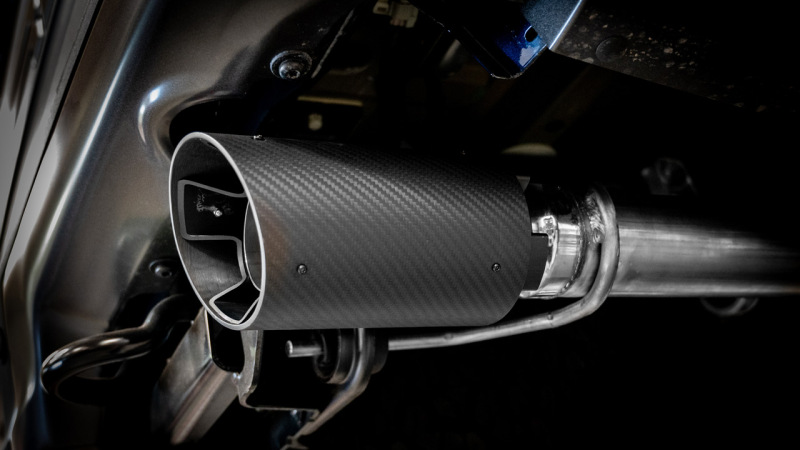 Borla 21-23 Ford Raptor 3in Tail Pipe Kit 4.5in Tip - Carbon Fiber Black Anodized - Image 3