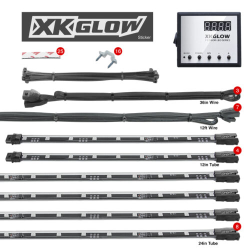 Alternative view of XK Glow 3 Million Color XKGLOW LED Accent Light Car/Truck Kit 8x24In + 4x12In Tubes