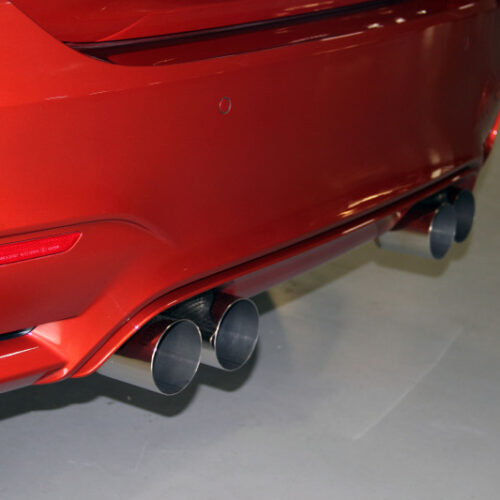 Dinan for 15-20 BMW M3/M4 (F80/F82/F83) Free Flow Axleback Exhaust System - Black Tips - Image 5