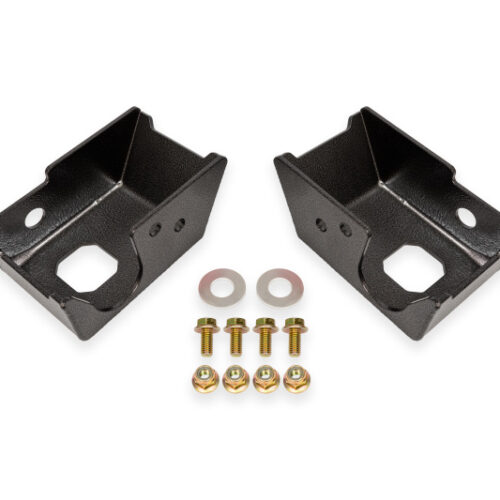 BMR 2021+ Ford Bronco (Exc. Bronco Sport) Rear Shock Mount Skid Plates - Black Hammertone - Image 2
