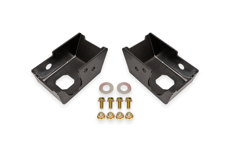 BMR 2021+ Ford Bronco (Exc. Bronco Sport) Rear Shock Mount Skid Plates - Black Hammertone - Image 2