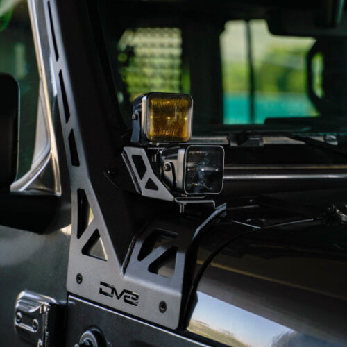 DV8 Offroad 2018+ Jeep Wrangler JLO A Pillar Dual Light Pod Mounts - Image 10