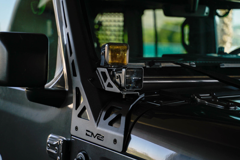 DV8 Offroad 2018+ Jeep Wrangler JLO A Pillar Dual Light Pod Mounts - Image 10