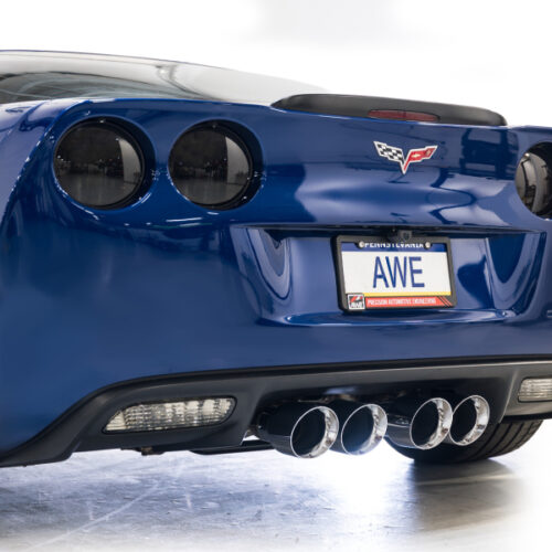AWE Tuning Touring Edition Axle-Back Exhaust w/ Chrome Silver Tips for C6 Chevrolet Corvette Z06/ZR1 - Image 6