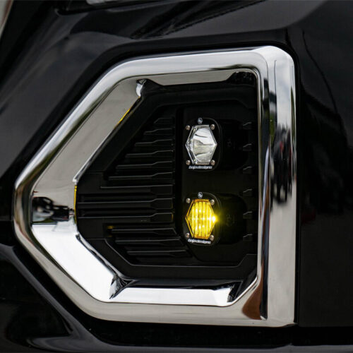 Baja Designs for 19+ GMC 1500 S1 Fog Pocket Mount Kit Clear Spot / Amber Wide Cornering
