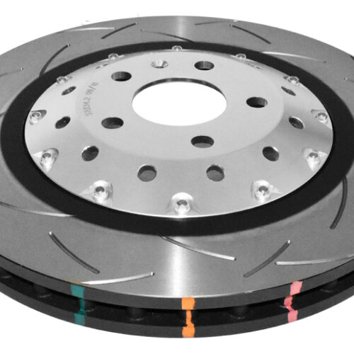 Alternative view of DBA Audi R8/RS5 F T3 5000 Series Slotted Front Rotor - Silver Hat