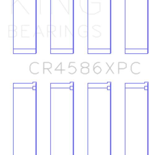 King Engine Bearings Mitsubishi 4B11T (Size 0.5) Coated Performance Rod Bearing Set