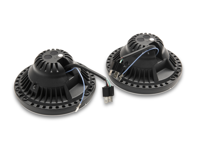 Raxiom for 2007-2018 Jeep Wrangler JK Axial Series LED Headlights- Black Housing (Clear Lens) - Image 7