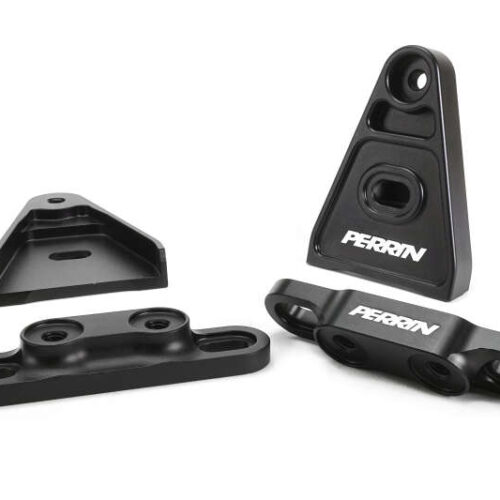 Alternative view of PERRIN 15+ Subaru WRX/STI High-Lift Hood Brackets (Black)