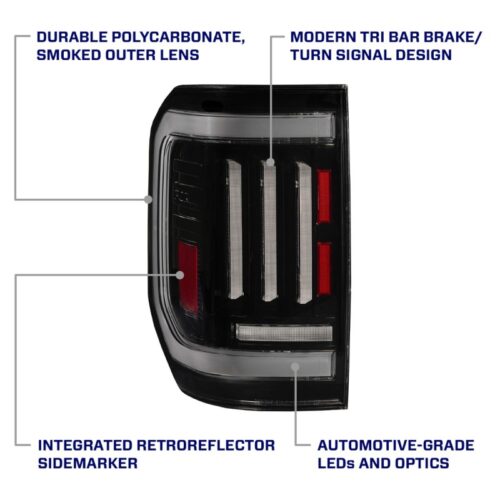 Form Lighting 22-24 Ford Maverick LED Tail Lights Red (pair) - Image 5