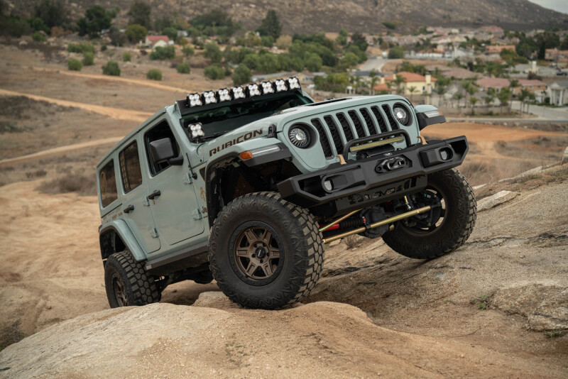DV8 Offroad 18+ Jeep Wrangler JL / 20+ Jeep Gladiator JT OE Plus Front Bumper - Image 8