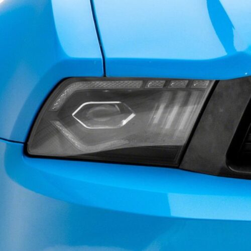 Raxiom for 2010-2012 Ford Mustang w/ Factory Halogen LED Projector Headlights- Black Housing (Clear Lens) - Image 10