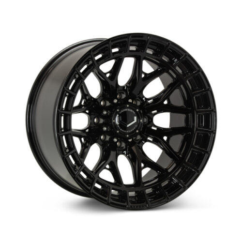 Vossen HFX-1 20x10 - 8x180 - ET18 - Super Deep Face - 124.3 - Gloss Black Wheel