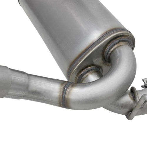 aFe Power Rebel Series 2.5in 409 SS Axle-Back Exhaust w/Polished Tips 07+ Jeep Wrangler (JK) V6 3.6L/3.8L - Image 5