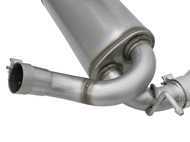 aFe Power Rebel Series 2.5in 409 SS Axle-Back Exhaust w/Polished Tips 07+ Jeep Wrangler (JK) V6 3.6L/3.8L - Image 5