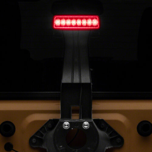 Raxiom for 2007-2018 Jeep Wrangler JK Axial Series Hyper Flash LED Third Brake Light- Red