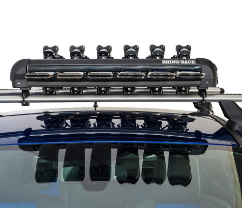 Rhino-Rack 576 Universal Ski/Snowboard Carrier - Fits 6 Pairs of Skis or 4 Snowboards - Black - Image 6