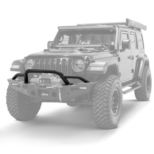 Westin 20-25 Jeep Gladiator / 18-25 Wrangler JL XTS Round Bull Bar - Tex. Blk - Image 4