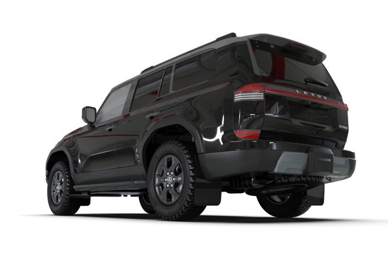 Rally Armor 24-26 Lexus GX-550 Overtrail Black UR Mud Flap Dark Green Logo - Image 4