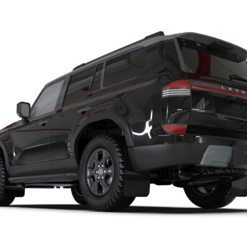 Rally Armor 24-26 Lexus GX-550 Overtrail Black UR Mud Flap Metallic Black Logo - Image 2