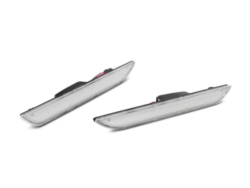 Raxiom for 2015-2023 Ford Mustang Axial Series LED Side Marker Lights Rear- Clear - Image 4