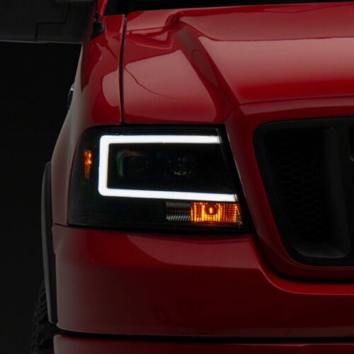 Raxiom for 2004-2008 Ford F-150 Axial Series Projector Headlights- Black Housing- Clear Lens - Image 8