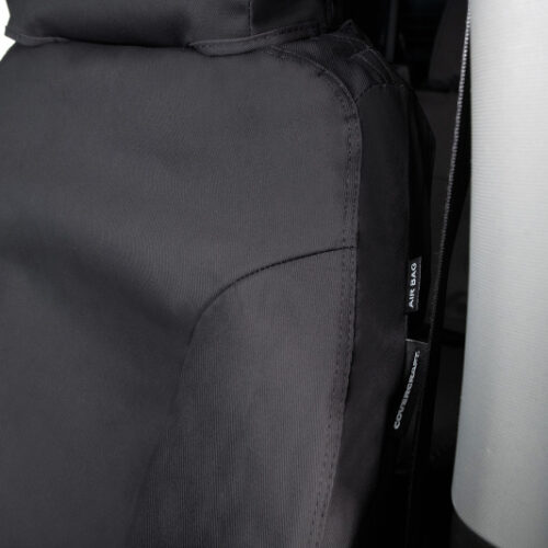 Covercraft 24-25 Toyota Tacoma SeatSaver Custom Seat Cover - Polycotton Charcoal - Image 5