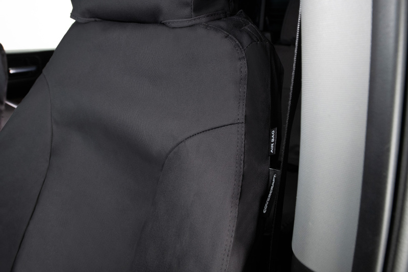 Covercraft 19-20 Ford F150 Polycotton SeatSaver Custom Front Row Seat Covers - Charcoal - Image 4