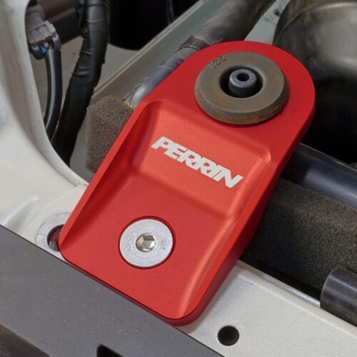 Alternative view of PERRIN 08-14 Subaru WRX/STI / 08-11 Impreza / 08-10 Outback Upper Radiator Bracket Set - Red