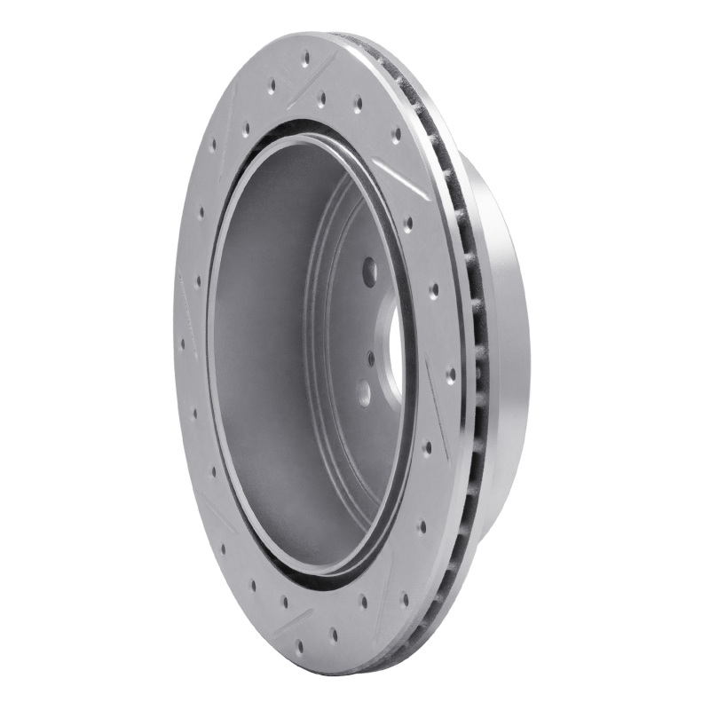 R1 Concepts for 10-25 Scion FR-S Rear Right Drilled & Slotted Silver Brake Rotor - Image 4