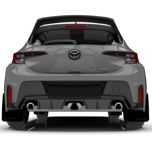 Rally Armor 23-26 Toyota GR Corolla Black Mud Flap w/Light Blue Logo - Image 7
