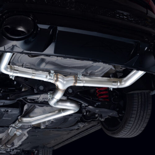 Alternative view of AWE Tuning Cat-Back Track Edition Exhaust System - No Tips for Audi 22-23 8Y RS3