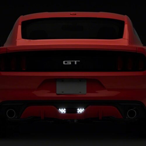 Raxiom for 2015-2017 Ford Mustang Axial LED Reverse Light w/ Running Light Triple Flash Brake Light- Smoked - Image 4
