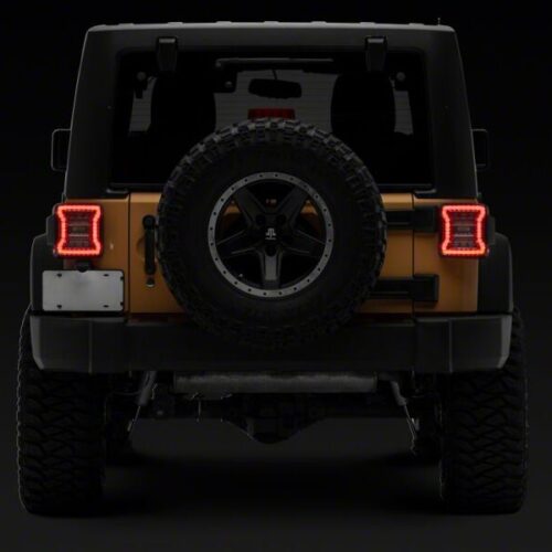 Raxiom for 2007-2018 Jeep Wrangler JK LED Tail Lights- Clear Housing- Clear Lens - Image 10