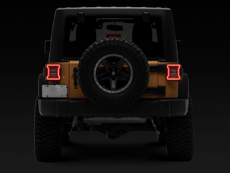 Raxiom for 2007-2018 Jeep Wrangler JK LED Tail Lights- Clear Housing- Clear Lens - Image 10