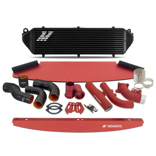 Alternative view of Mishimoto Intercooler & Pipe Kit - Black Cooler - Red Pipes for 2023+ Toyota GR Corolla
