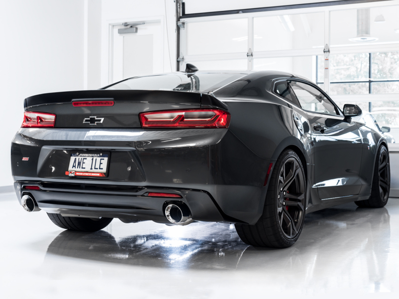 AWE Tuning Axle-Back Exhaust - Touring Edition (Chrome Silver Tips) for 16-18 Chevrolet Camaro SS - Image 2