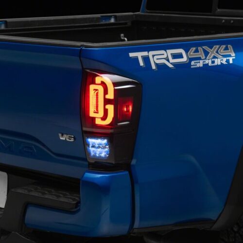 Raxiom for 2016-2023 Toyota Tacoma XW Series Sequential LED Tail Lights- Black Housing/ Smoked Lens - Image 8