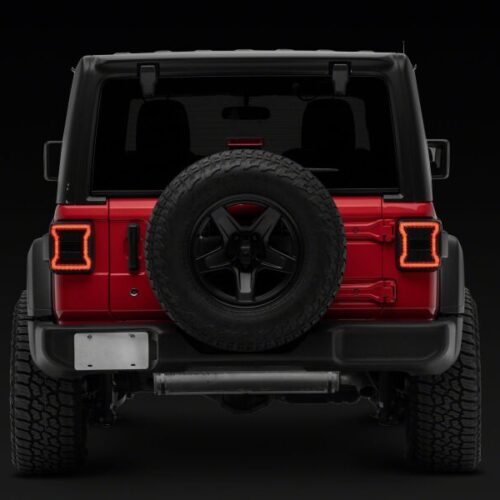 Raxiom for 2018-2026 Jeep Wrangler JL LED Tail Lights- Red Housing- Smoked Lens - Image 5