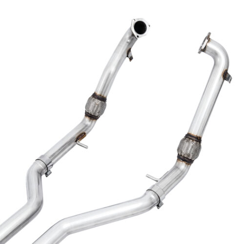 Alternative view of AWE Tuning Track Edition Exhaust - Non-Resonated (Black 102mm Tips) for Audi B9 S4