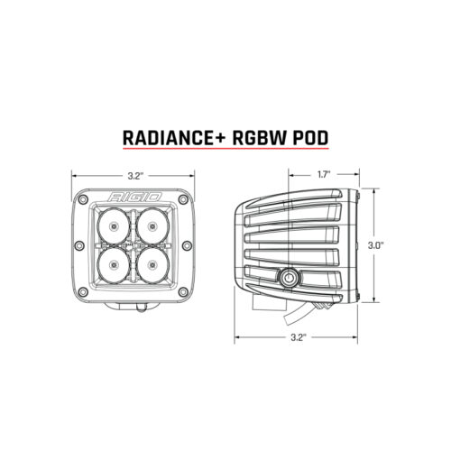 Rigid Industries Radiance+ Pod RGBW - Pair - Image 8