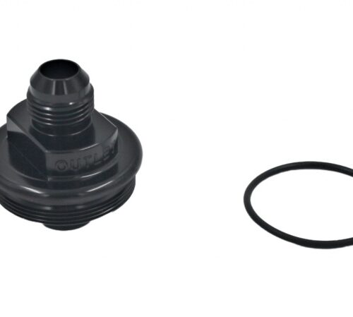 Fuelab Replacement Filter Cap -10AN Outlet - Black