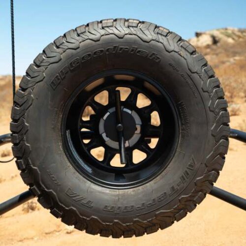 DV8 Offroad 07-18 Jeep Wrangler JK Body Mounted Tire Carrier - Image 9